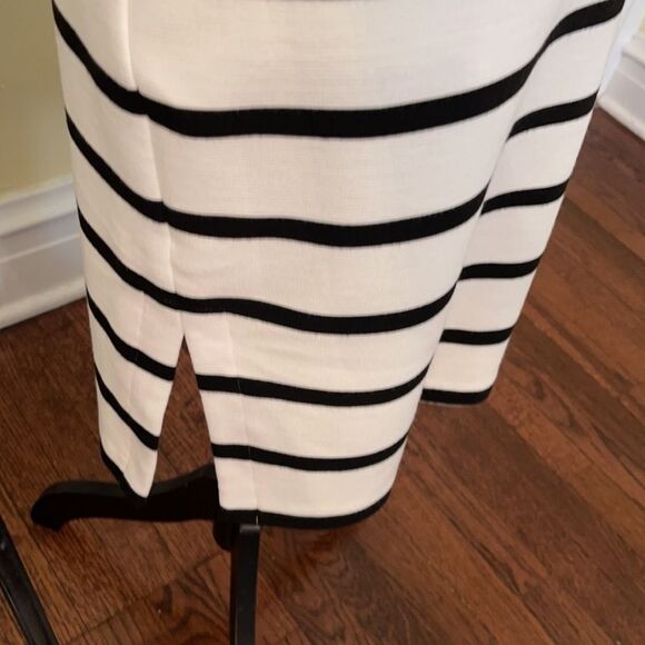 Eliza J Ivory Classic *Chic* Striped Stretch Sheath Dress EUC - Picture 4 of 10